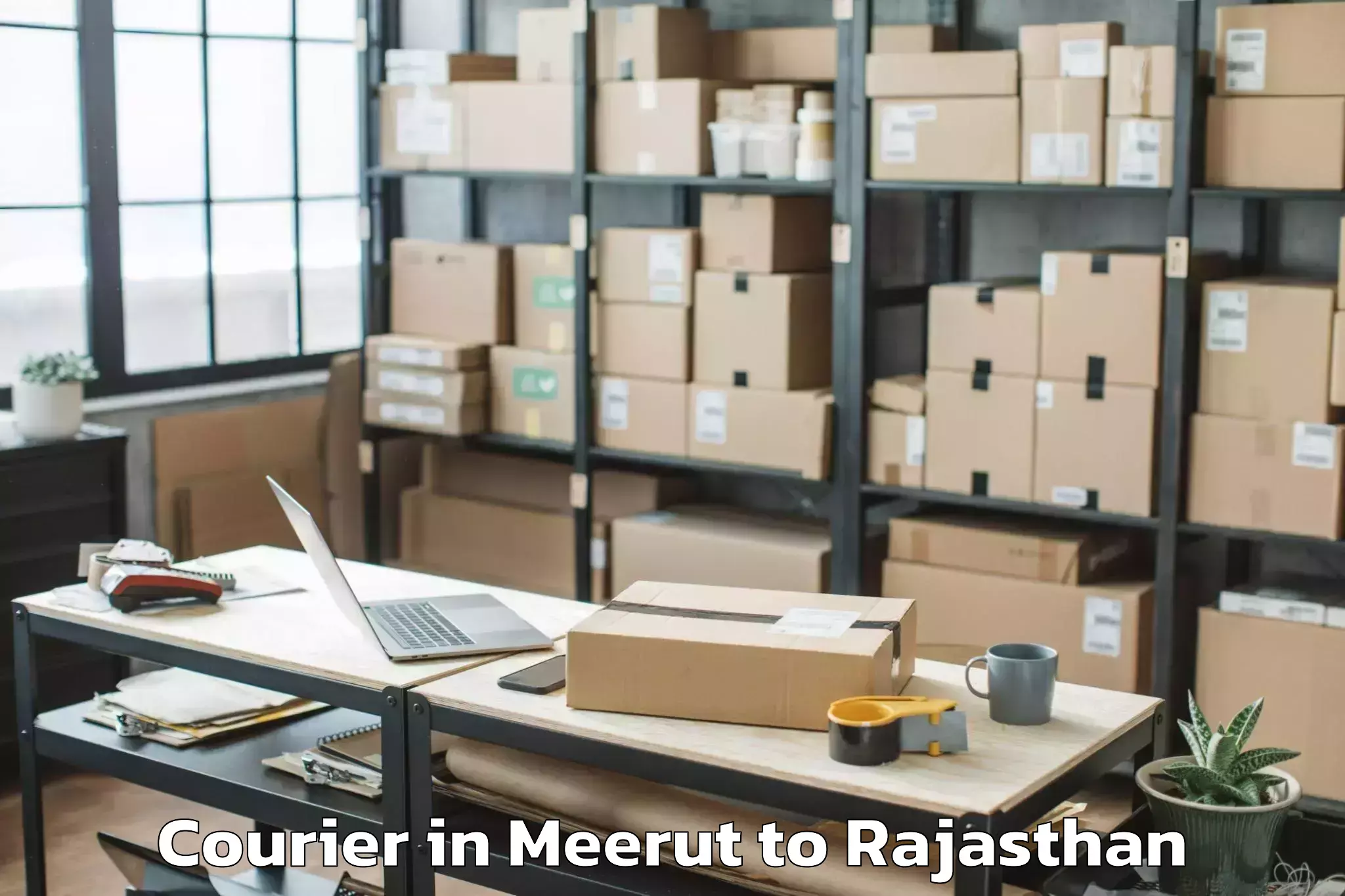 Easy Meerut to Nasirabad Courier Booking